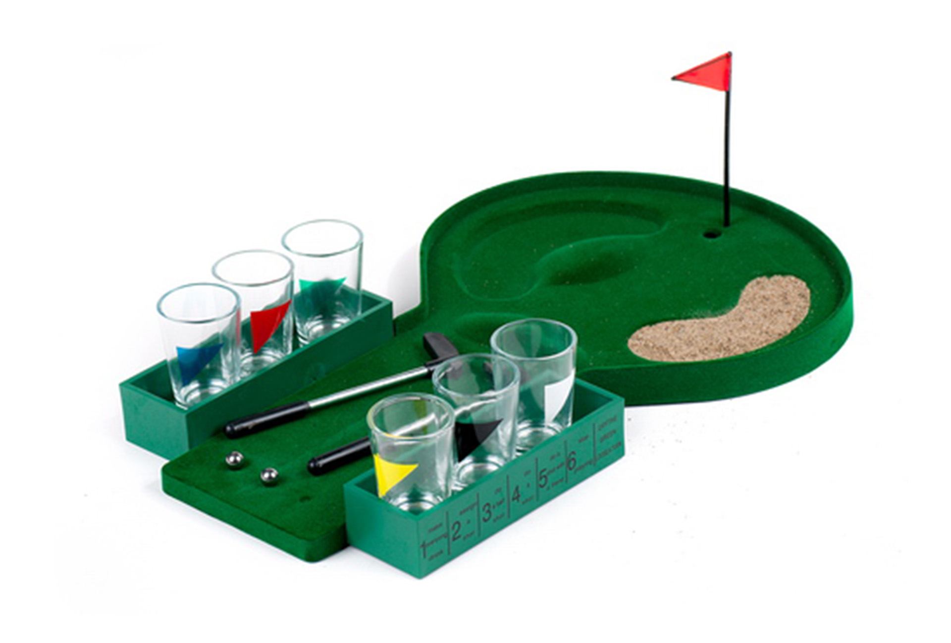 DK1201 DRINKING GOLF WITH 6 CUPS