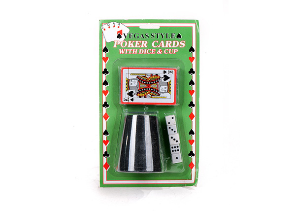 DC5004 POKER CARDS WITH DICE & CUP